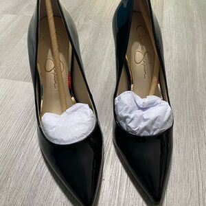 Jessica Simpson Glossy Black Heels